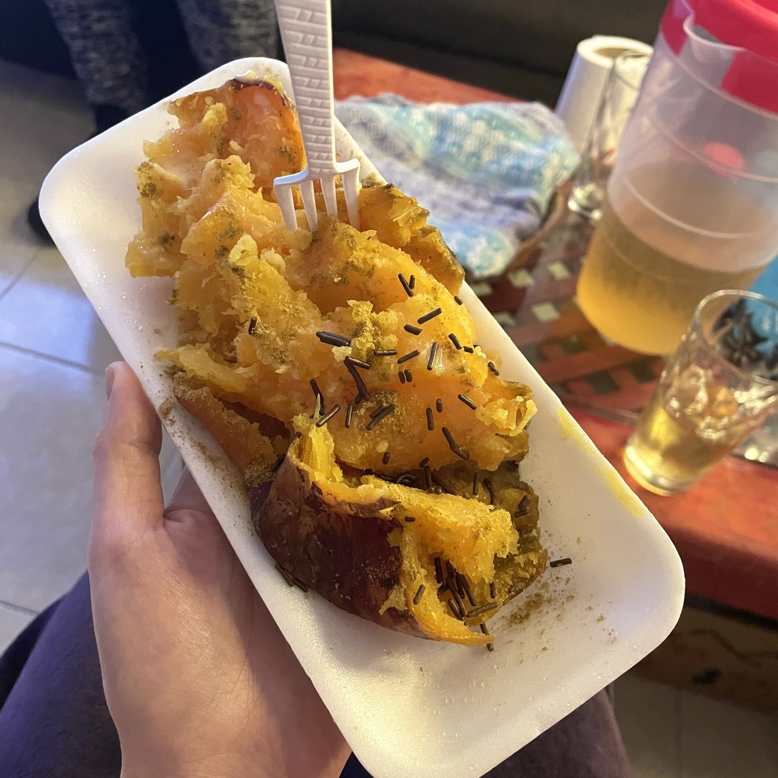 Kokosnoten en Camote